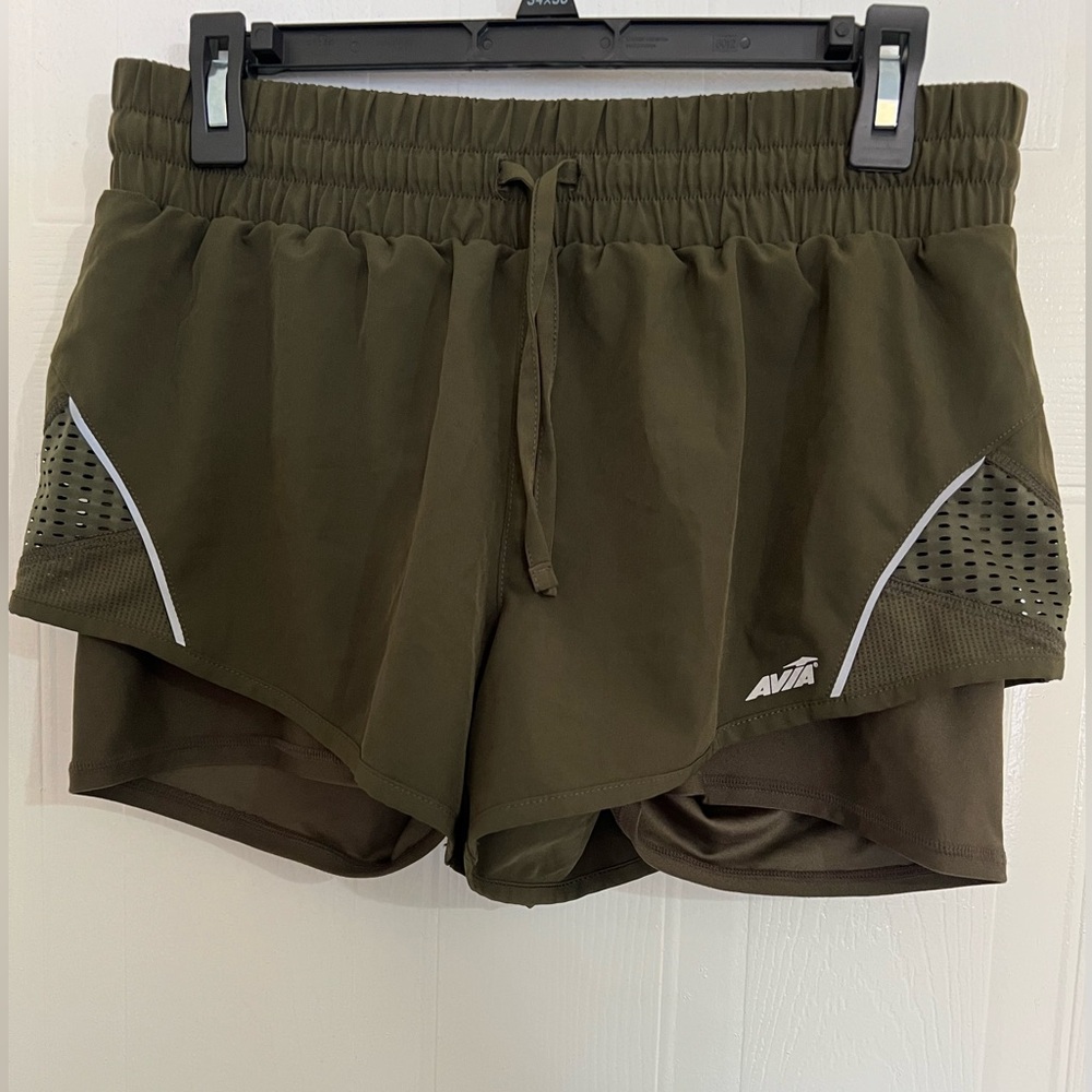 Avia Women's Olive Green Athletic Shorts